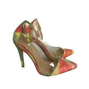 Liliana Colorful Pumps Womens Shoes Stilettos Heels Size 7 Pastels Pink Yellow